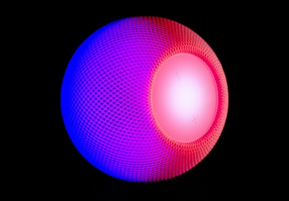 purple and blue round light