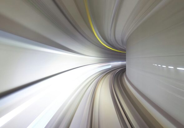 time lapse photography of tunnel